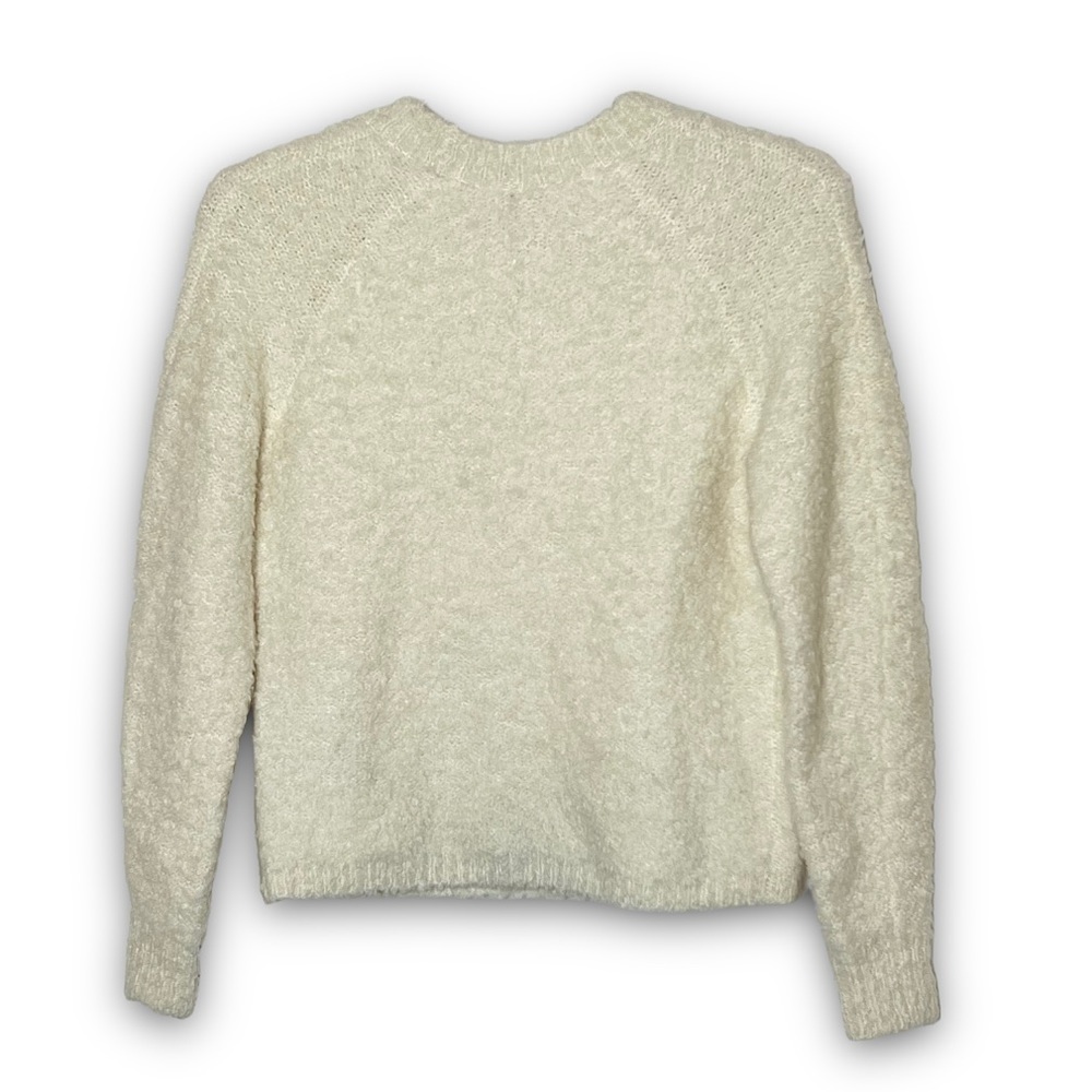 ARITZIA WILFRED FREE Wool Mohair‎ Fuzzy Oversized Ivory Chunky Knit Sweater XXS - Picture 2 of 4